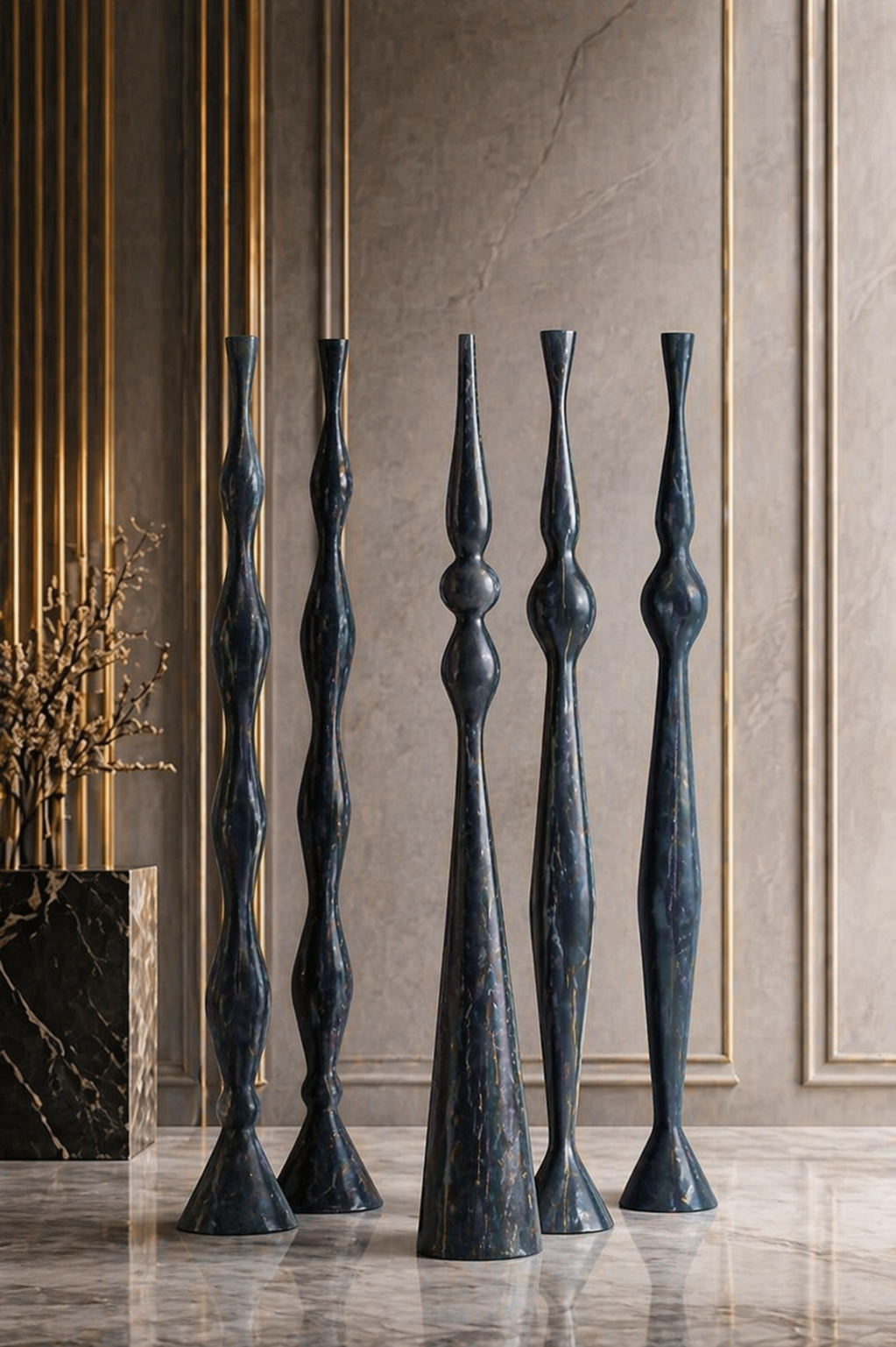 Ivory Spire Sculpture Set - Marquino Classico
