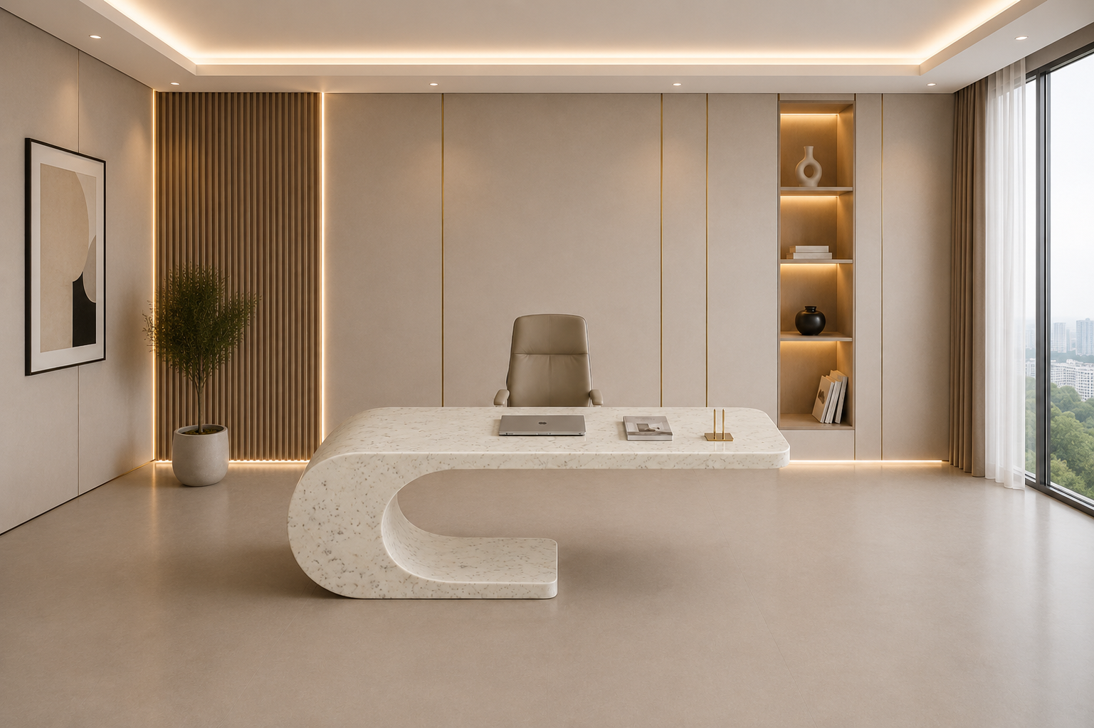 Cantilever Loop Desk - View 1