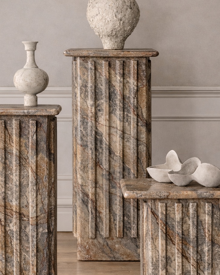 Roman Veil Pedestal Set - View 4