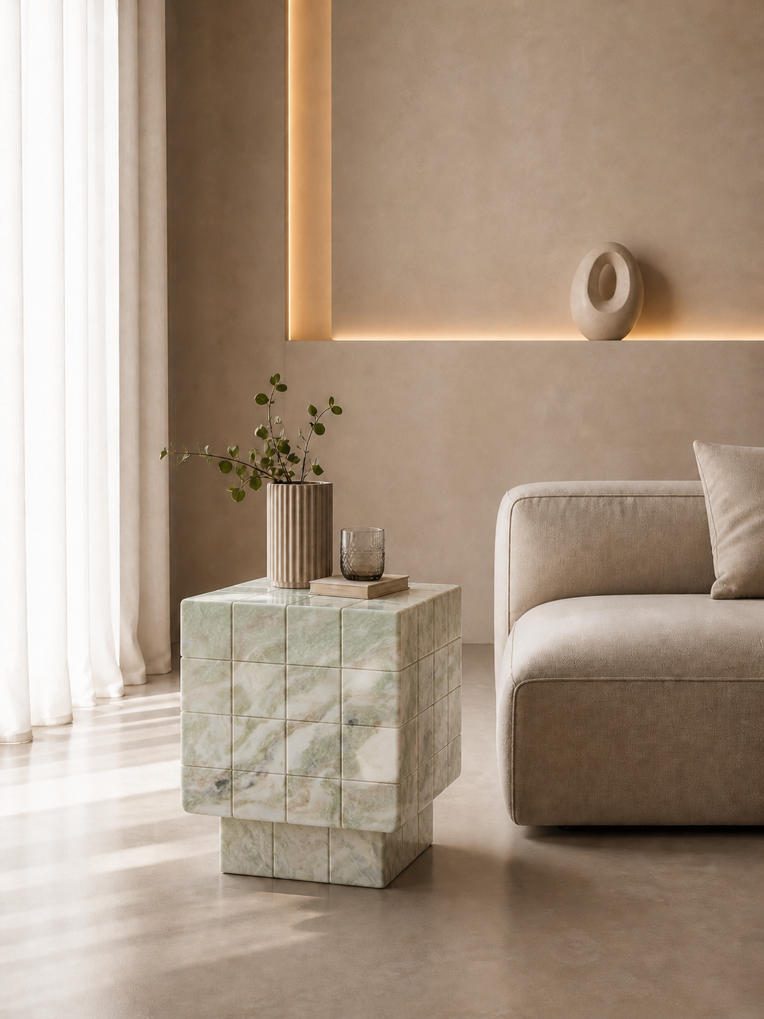 Cubrixa Side Table - View 3