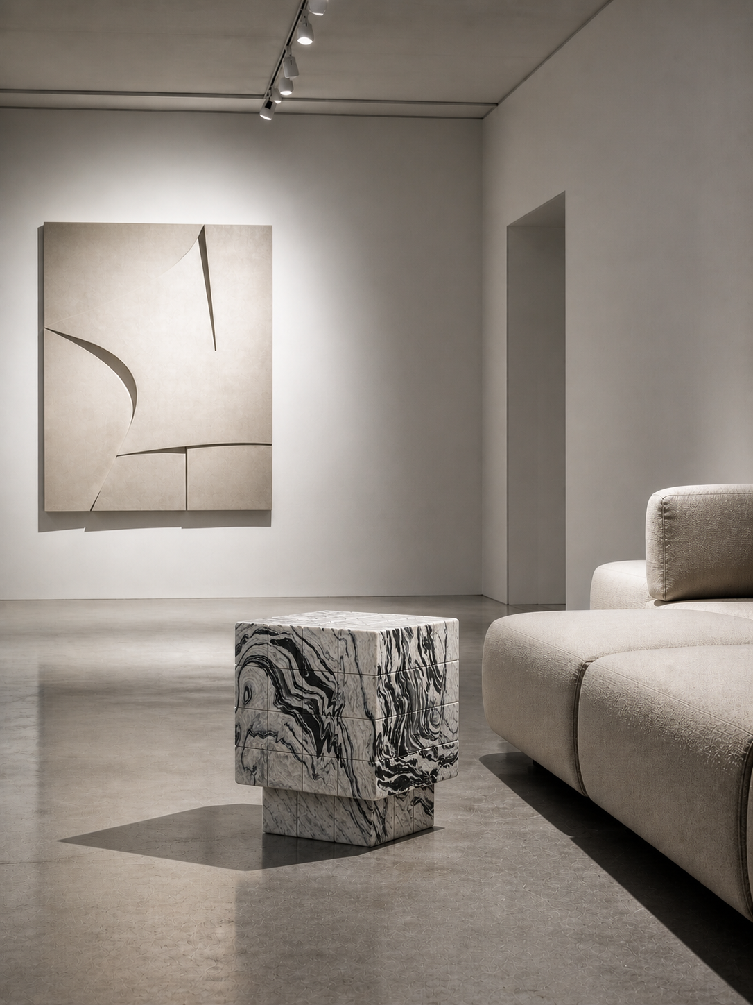 Cubrixa Side Table - View 1