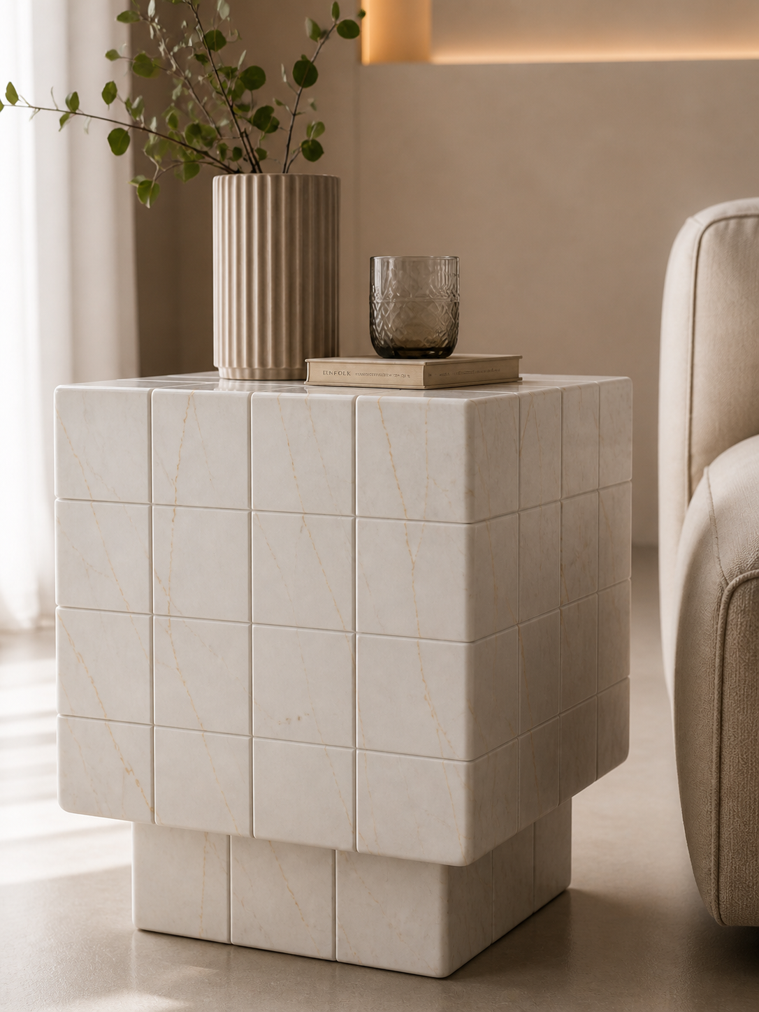 Cubrixa Side Table - View 4
