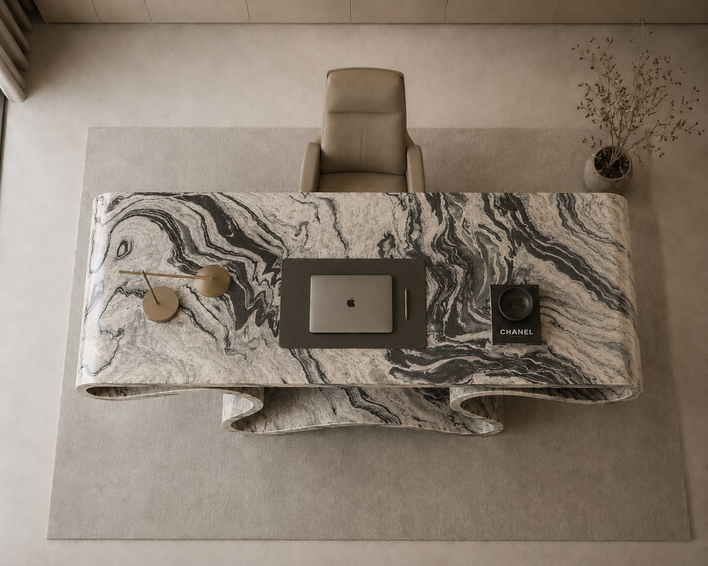 Orvelle Waveform Desk - View 2