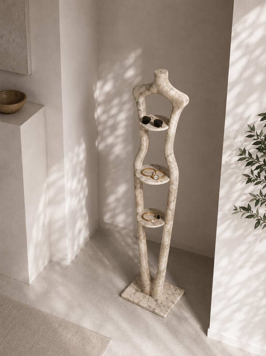 Silhouette Luxe Shelf - Beige brown Aurex