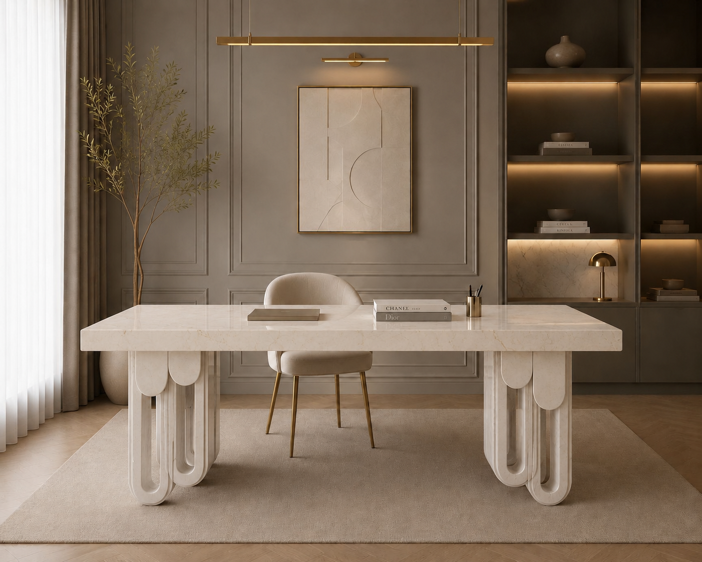 Aureline Sculptural Desk