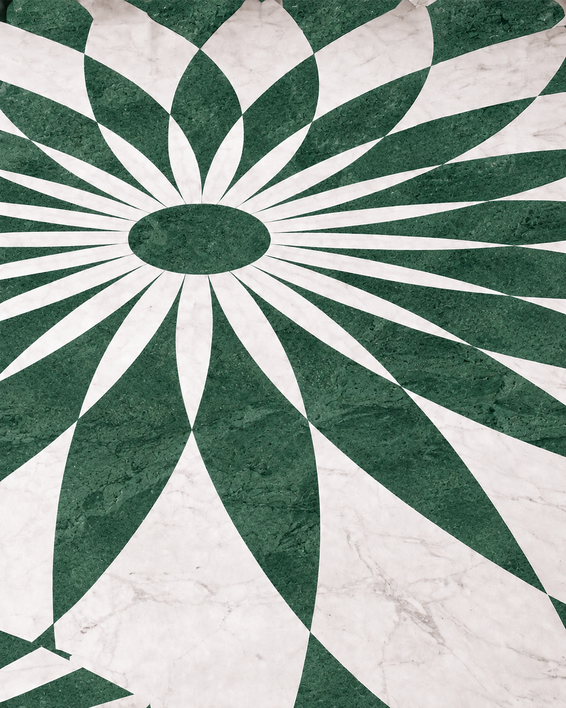 Sunshine Surface - Inlay Glacier silk - Imperial Green