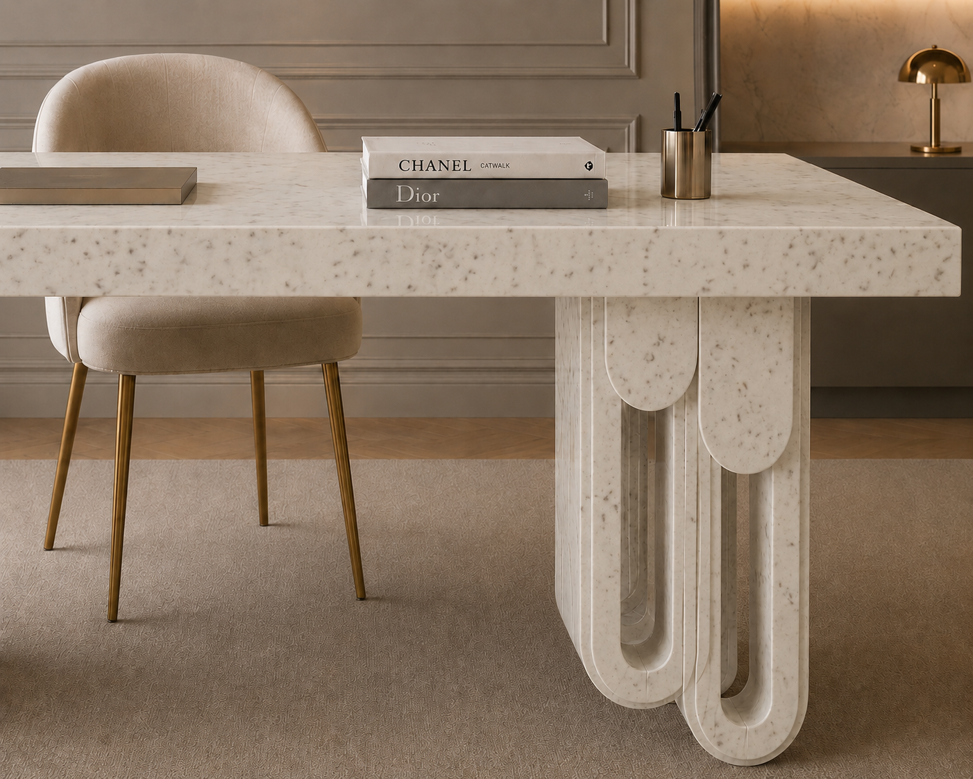 Aureline Sculptural Desk - View 3