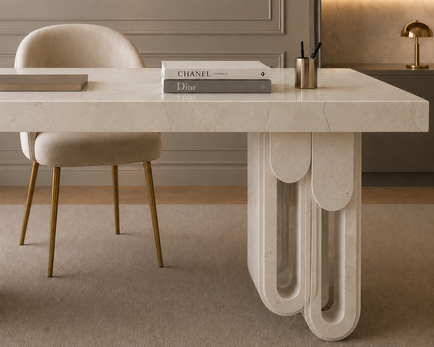 Aureline Sculptural Desk - View 3