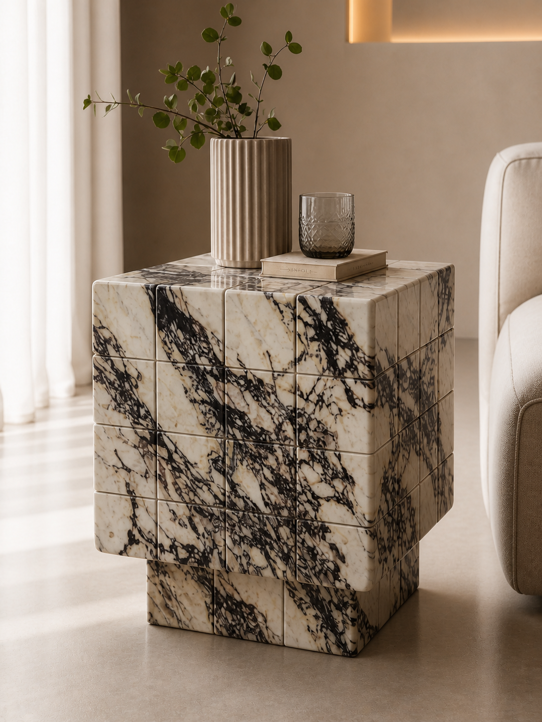 Cubrixa Side Table - View 4
