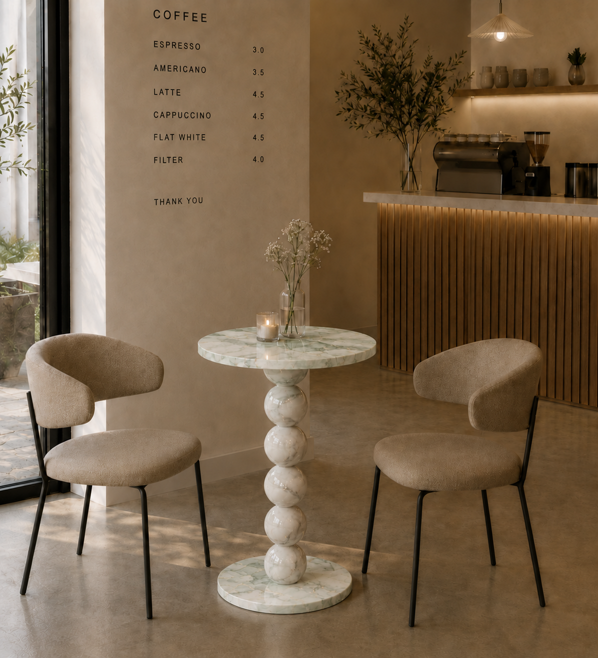 Sphere Column Bistro Table