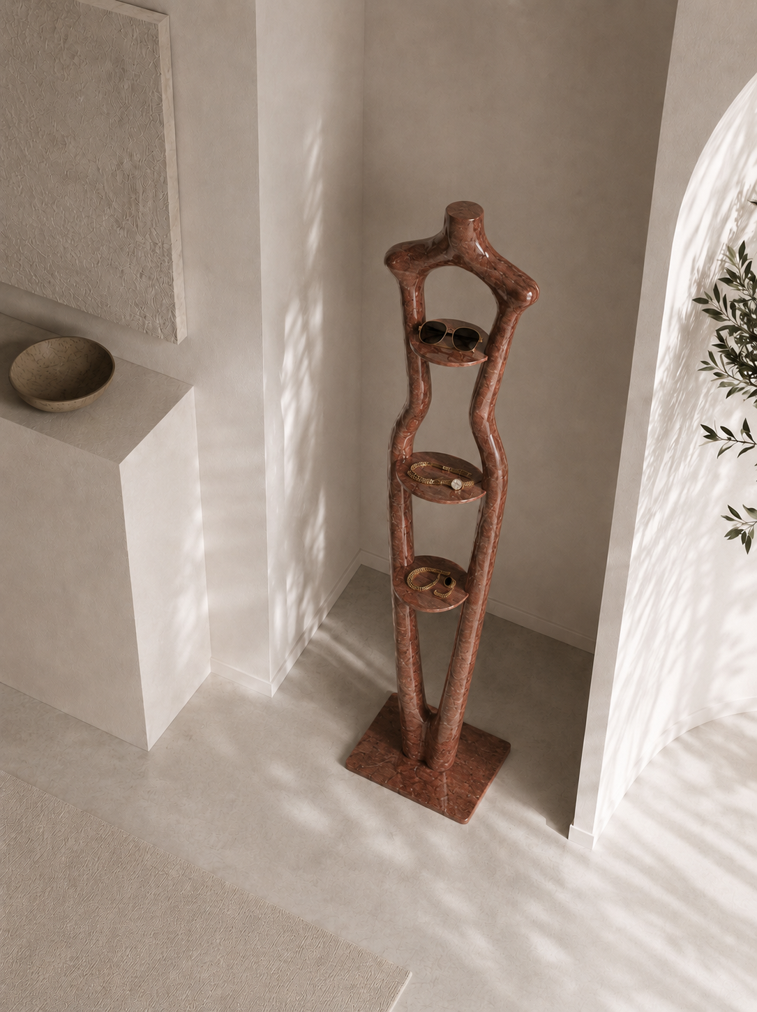 Terracotta Veil Display Tower - View 2