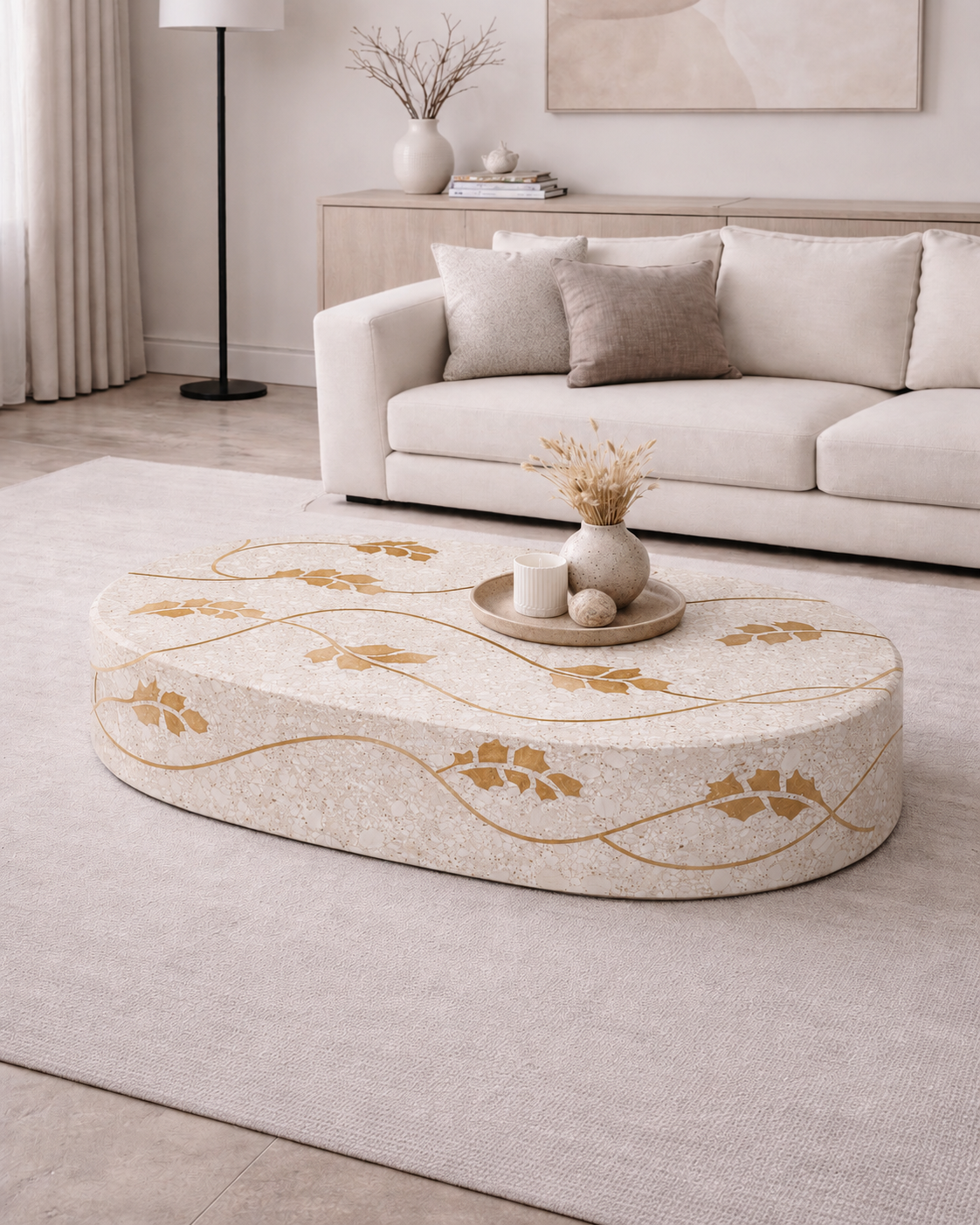 Flow Stem Inlayed Table - View 2