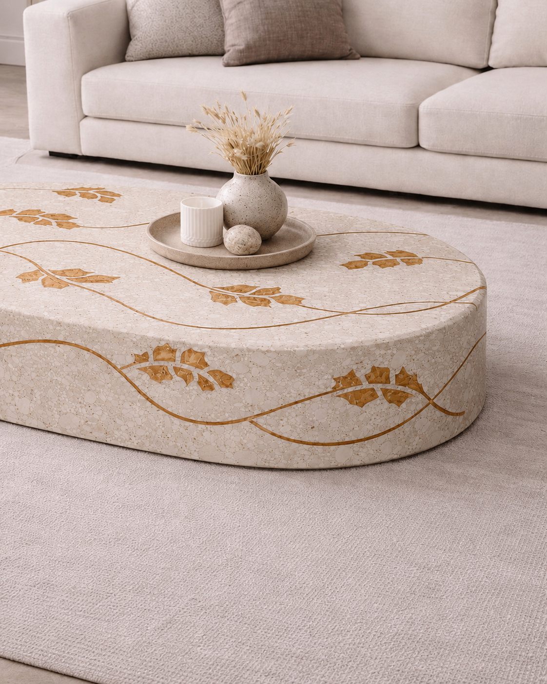 Flow Stem Inlayed Table - View 3