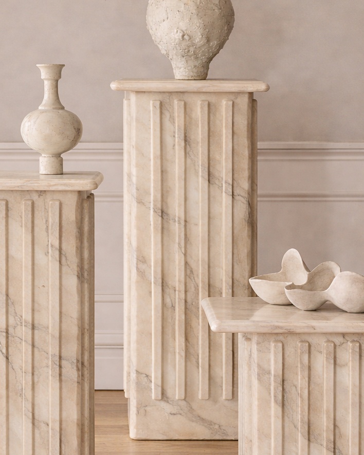 Roman Veil Pedestal Set - View 4