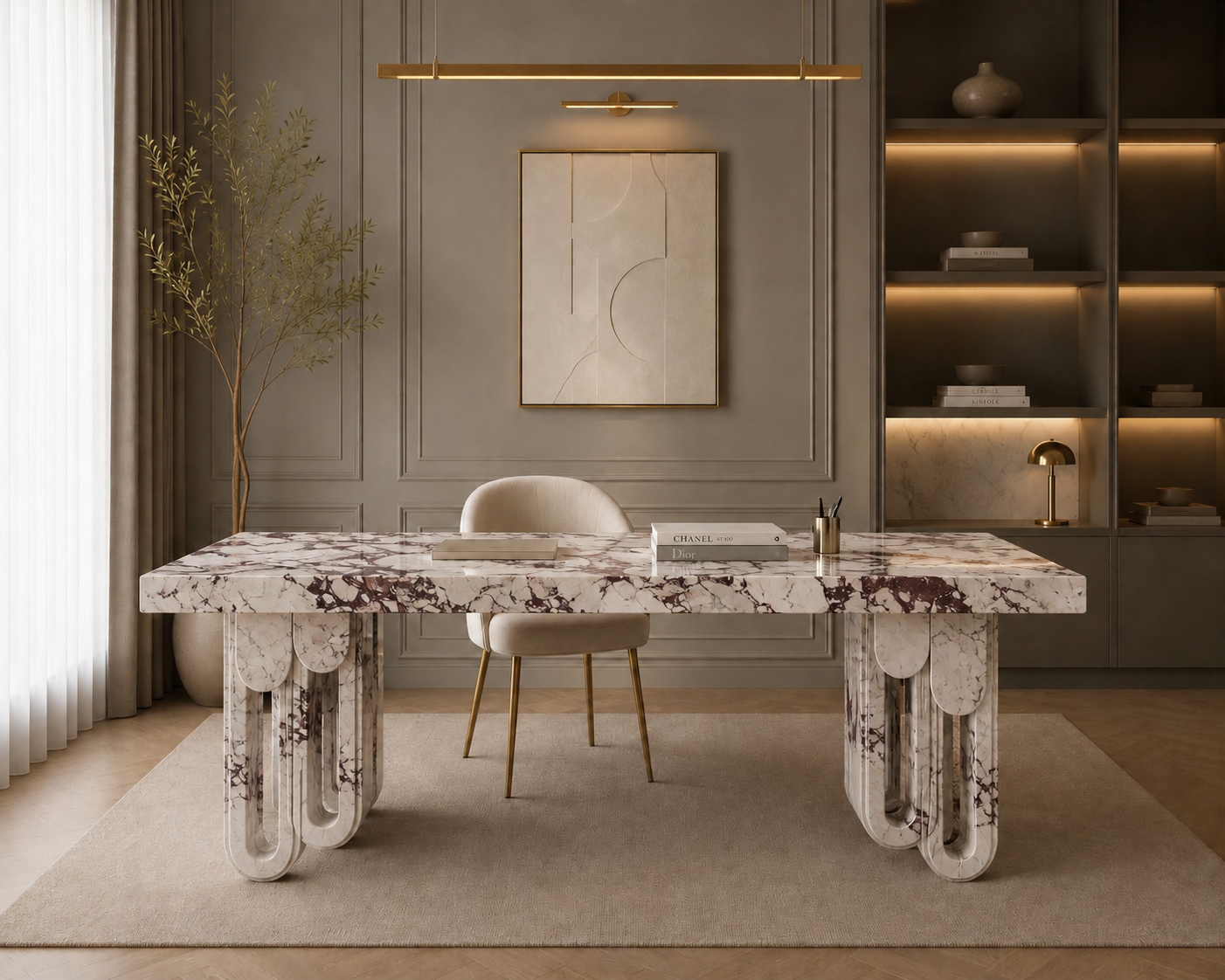 Aureline Sculptural Desk