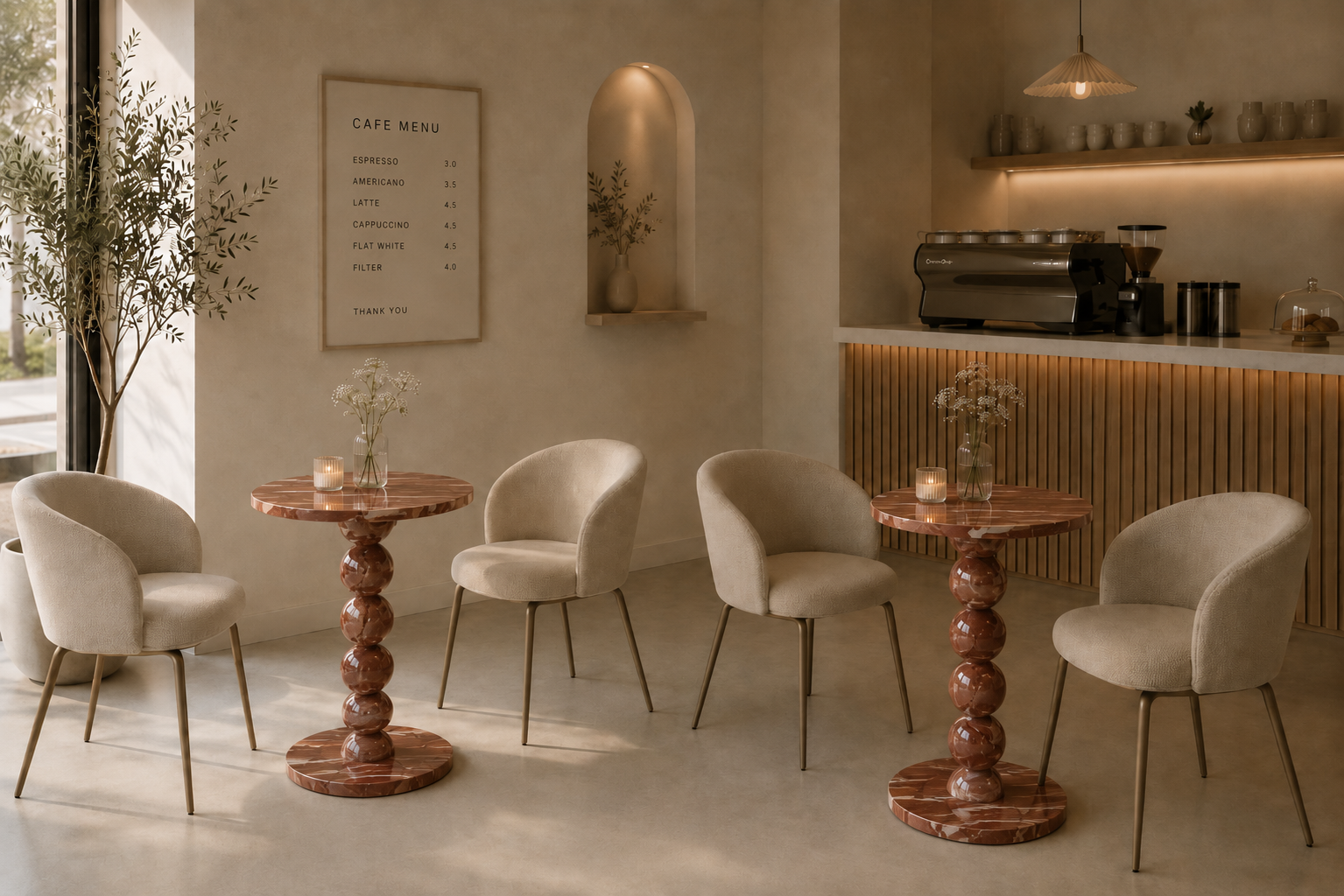 Sphere Column Bistro Table - View 2