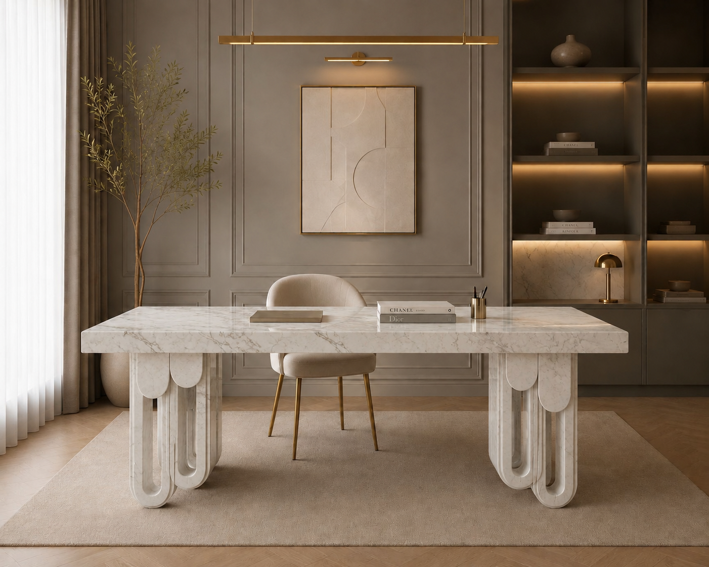 Aureline Sculptural Desk