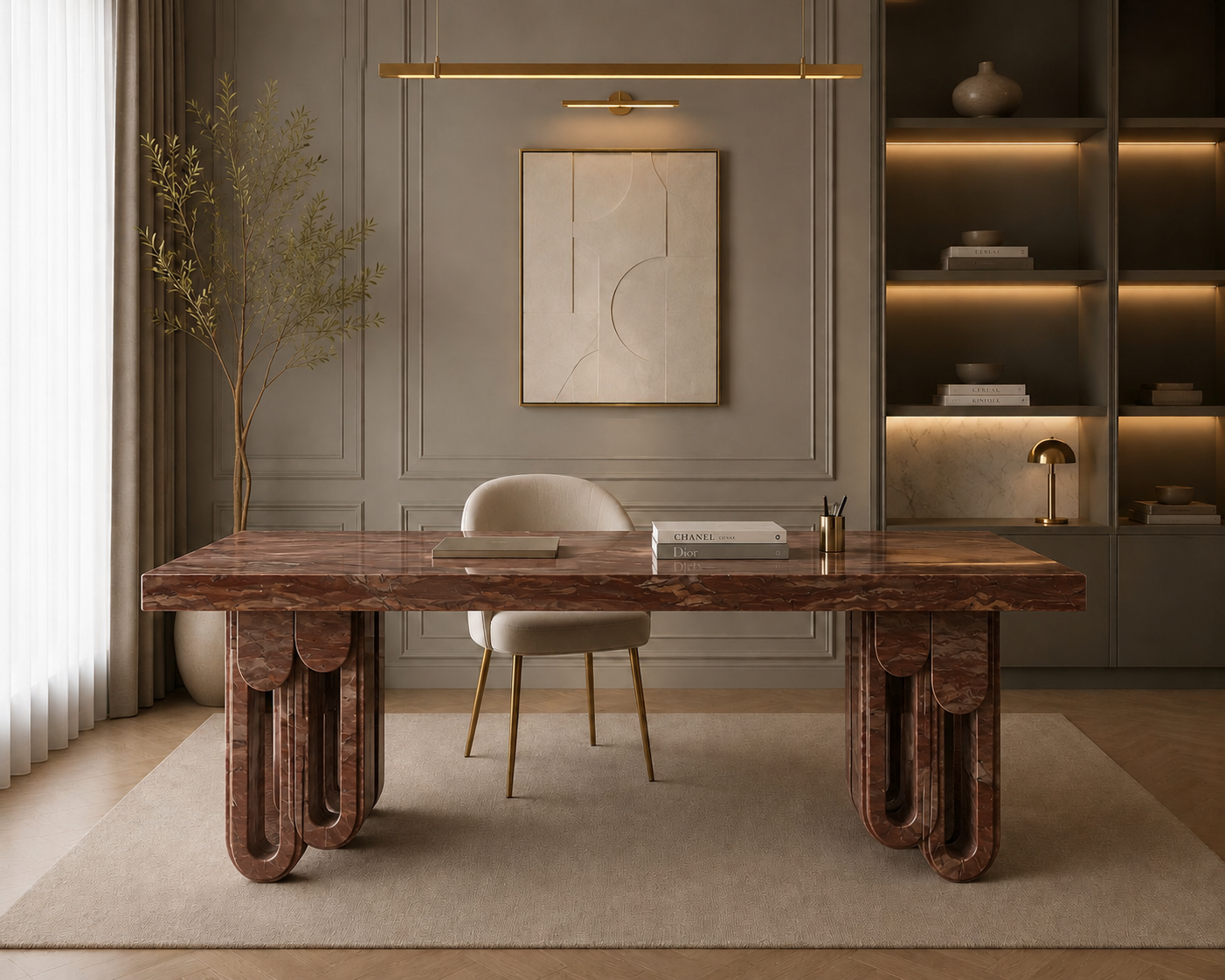 Aureline Sculptural Desk