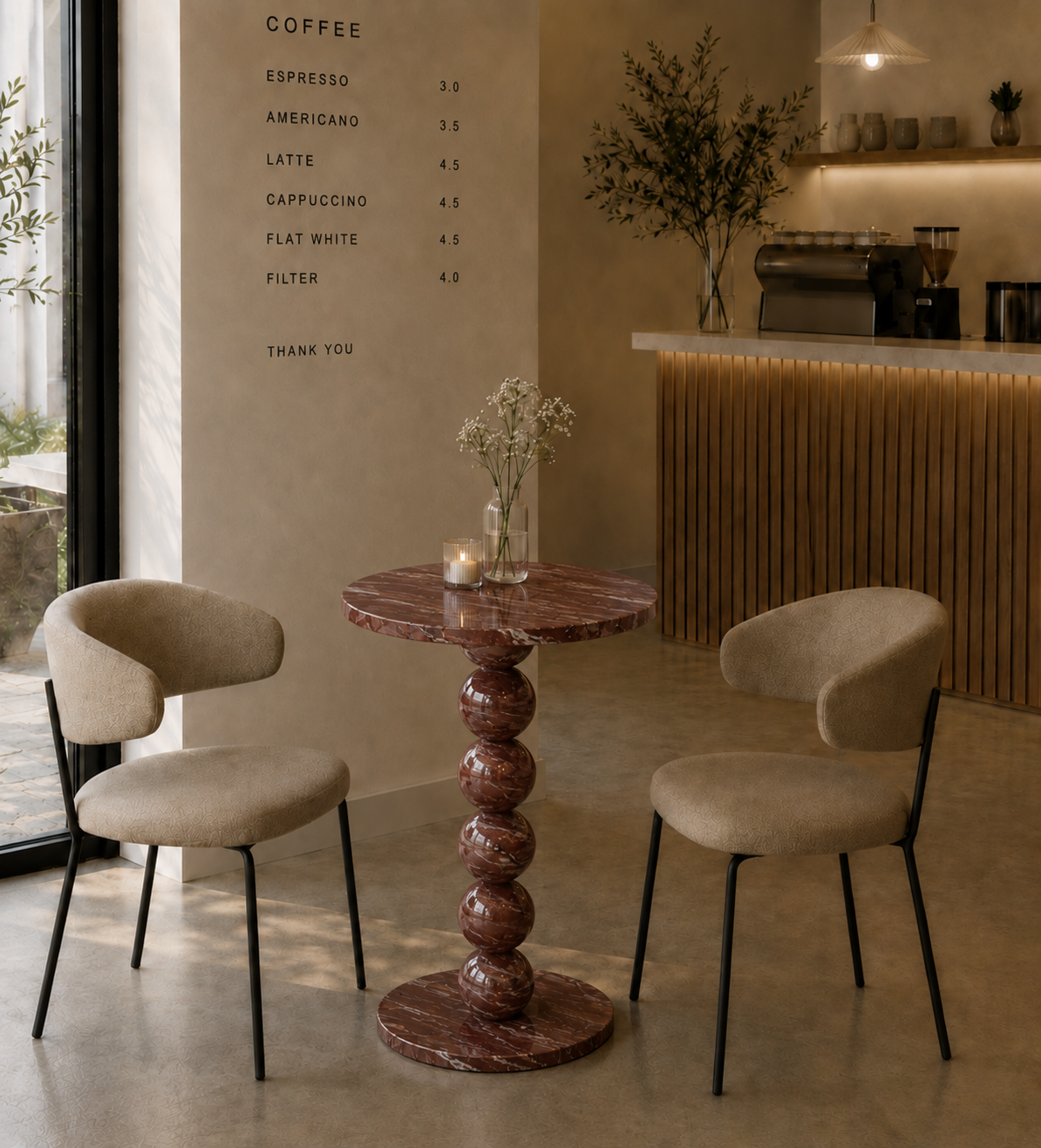 Sphere Column Bistro Table