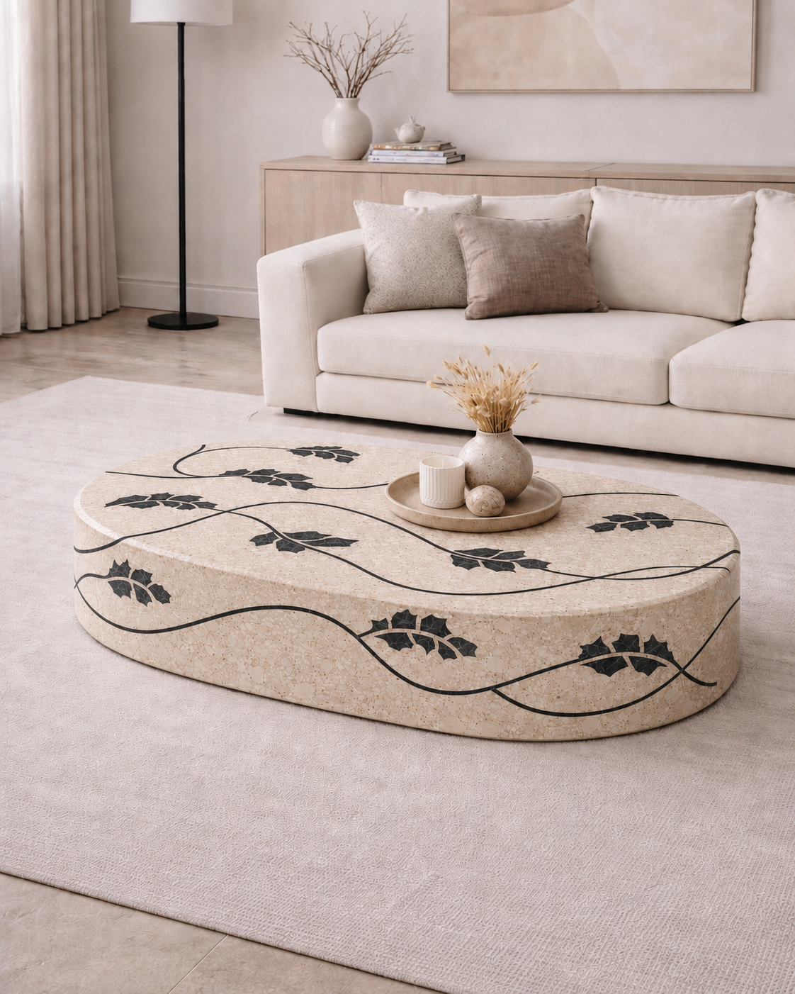 Flow Stem Inlayed Table - View 2