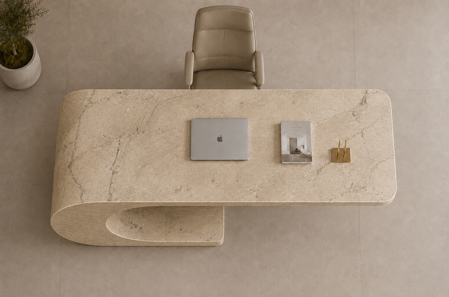 Cantilever Loop Desk - View 2