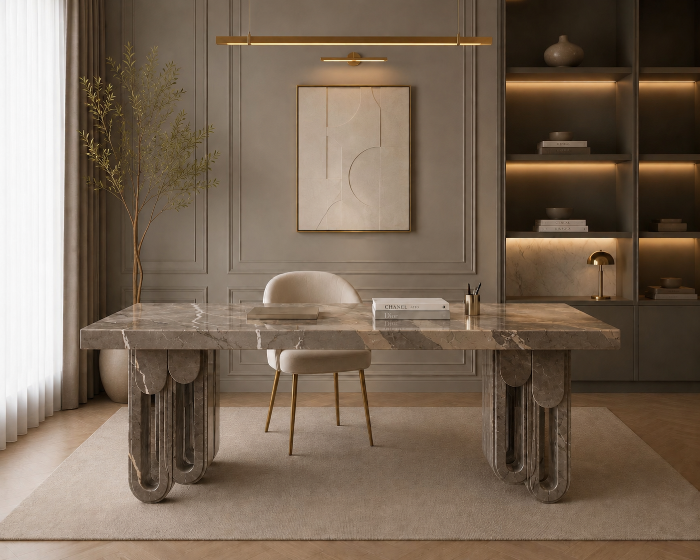 Aureline Sculptural Desk