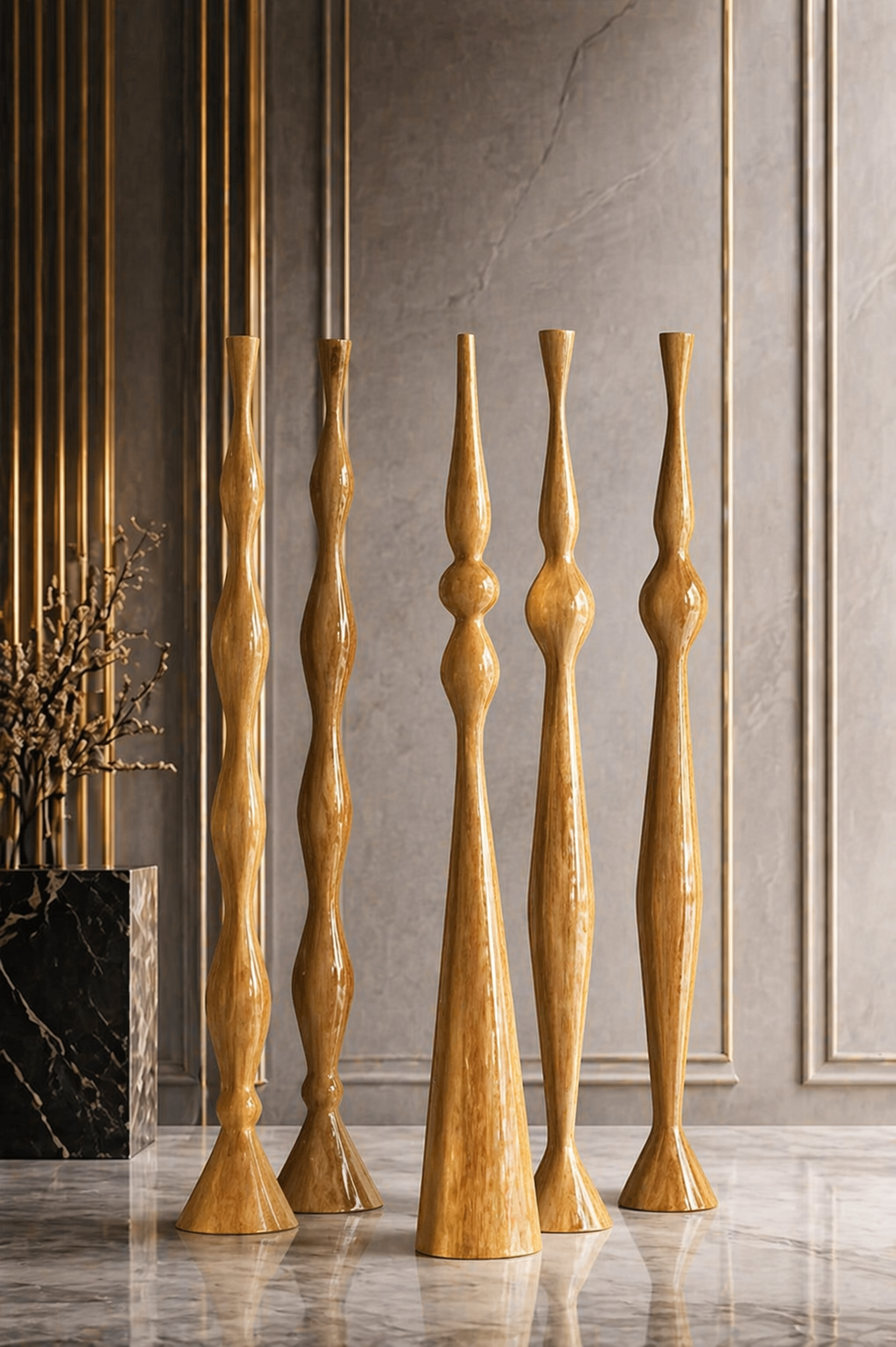 Ivory Spire Sculpture Set