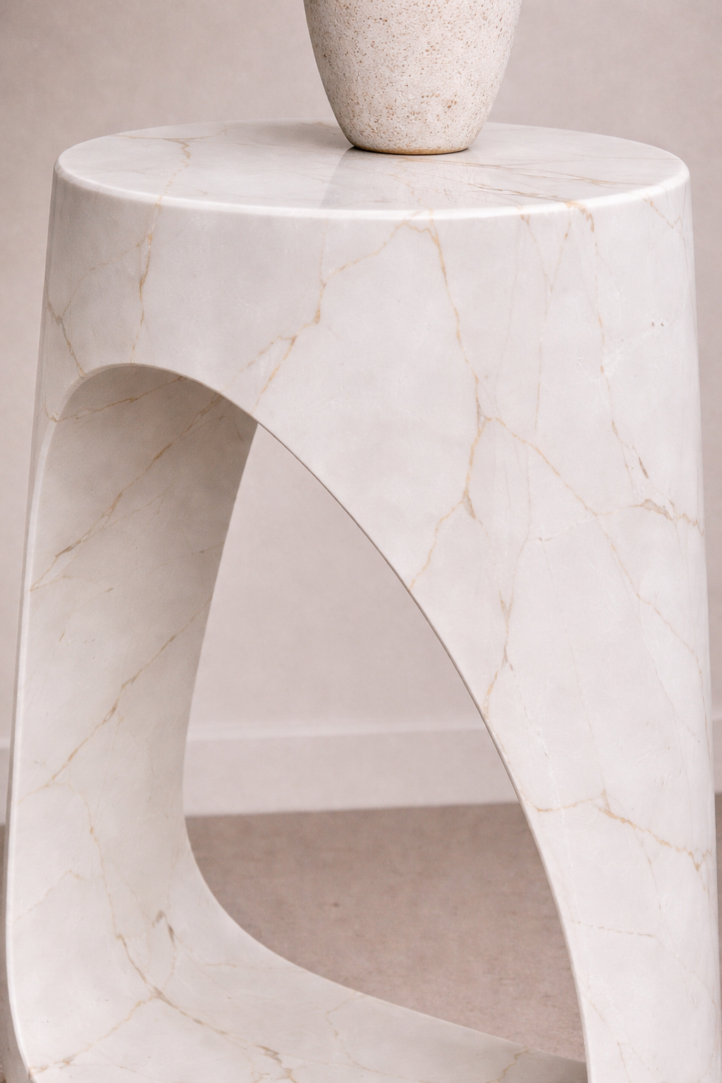 Canyon Arch Side Table - Botticino Oro