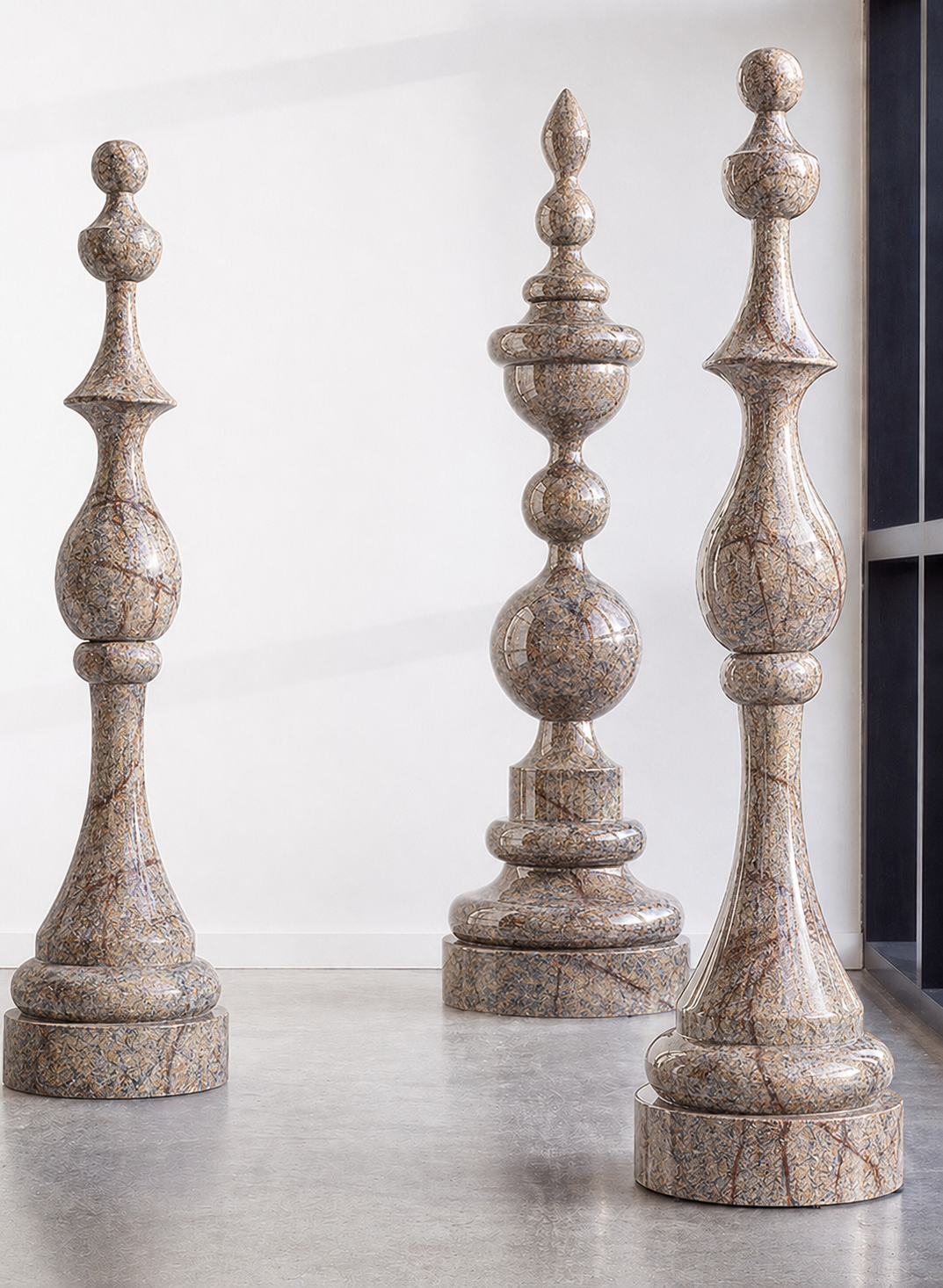 Canyon Crest Obelisk Set - Beige brown Aurex