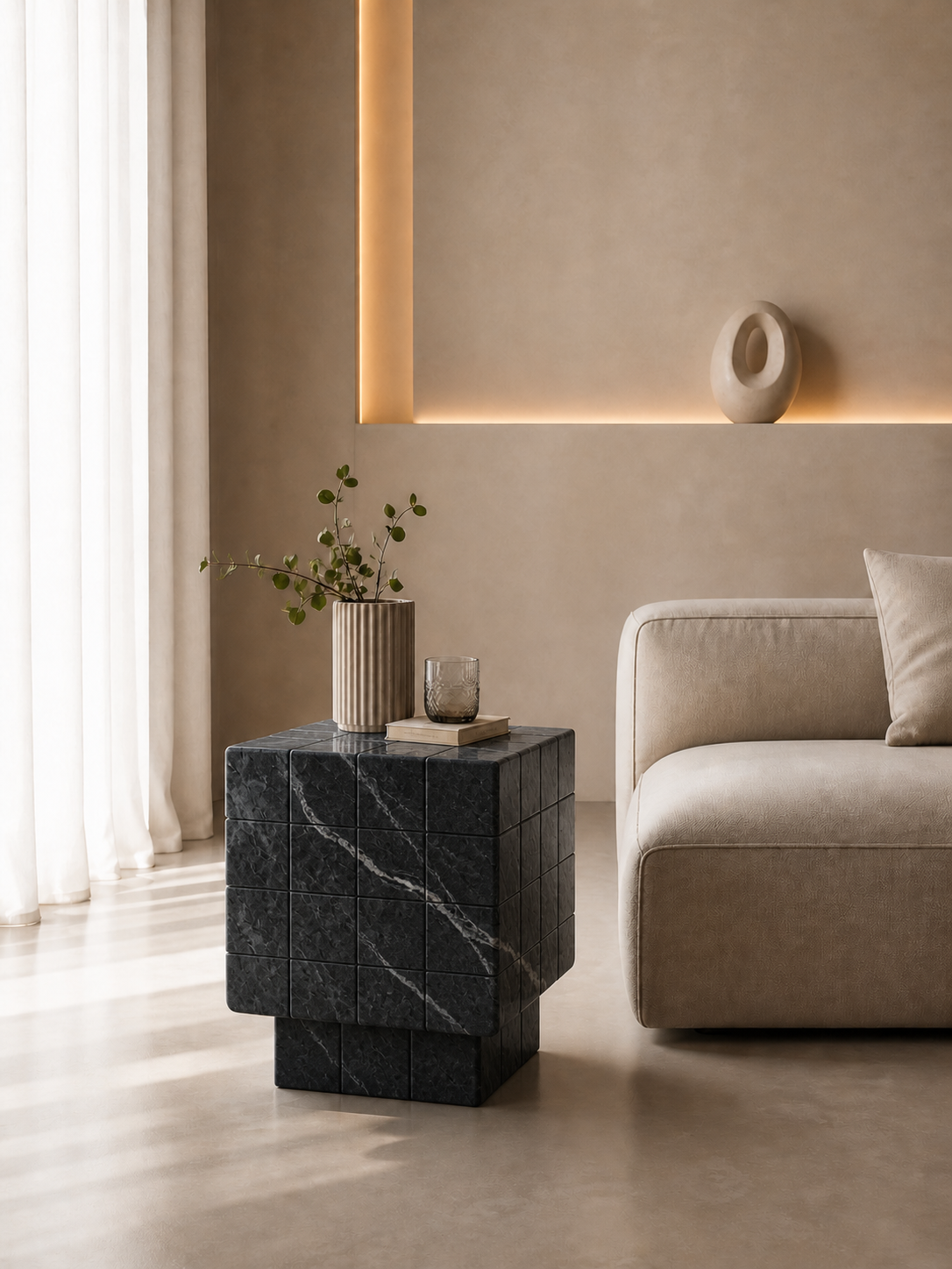 Cubrixa Side Table - View 3