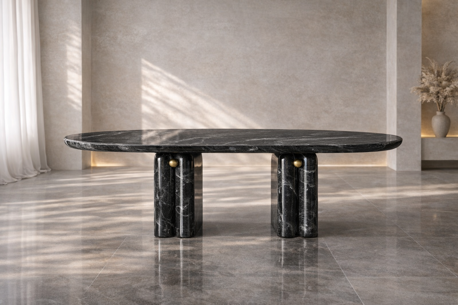 Canyon Arch Marble Table - View 1