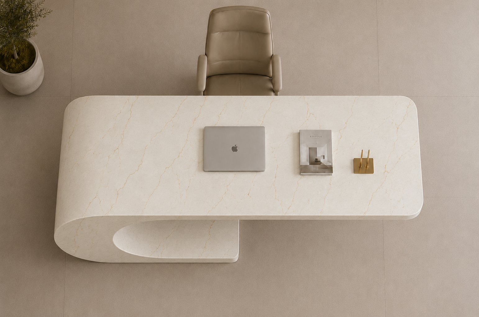 Cantilever Loop Desk - View 2
