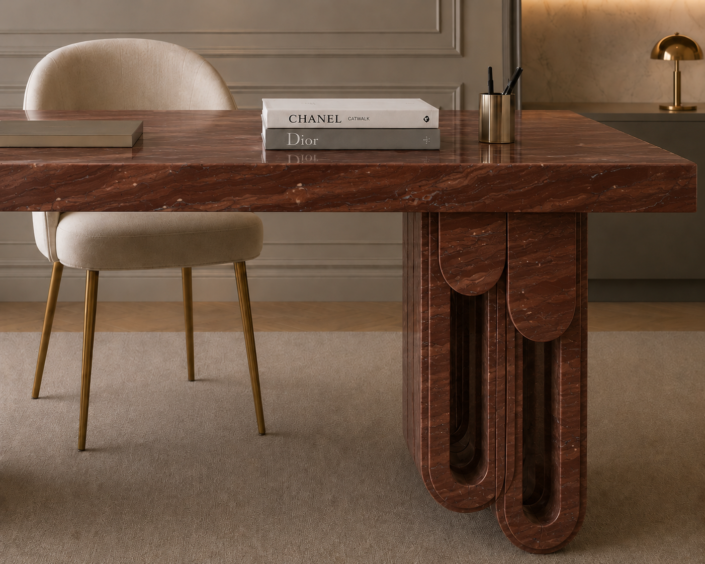 Aureline Sculptural Desk - View 3