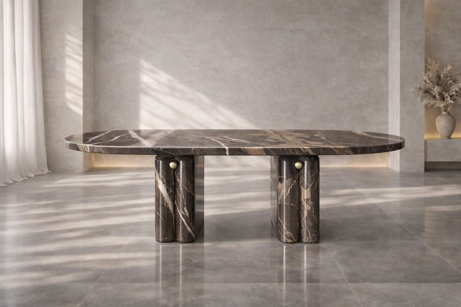 Canyon Arch Marble Table - View 1