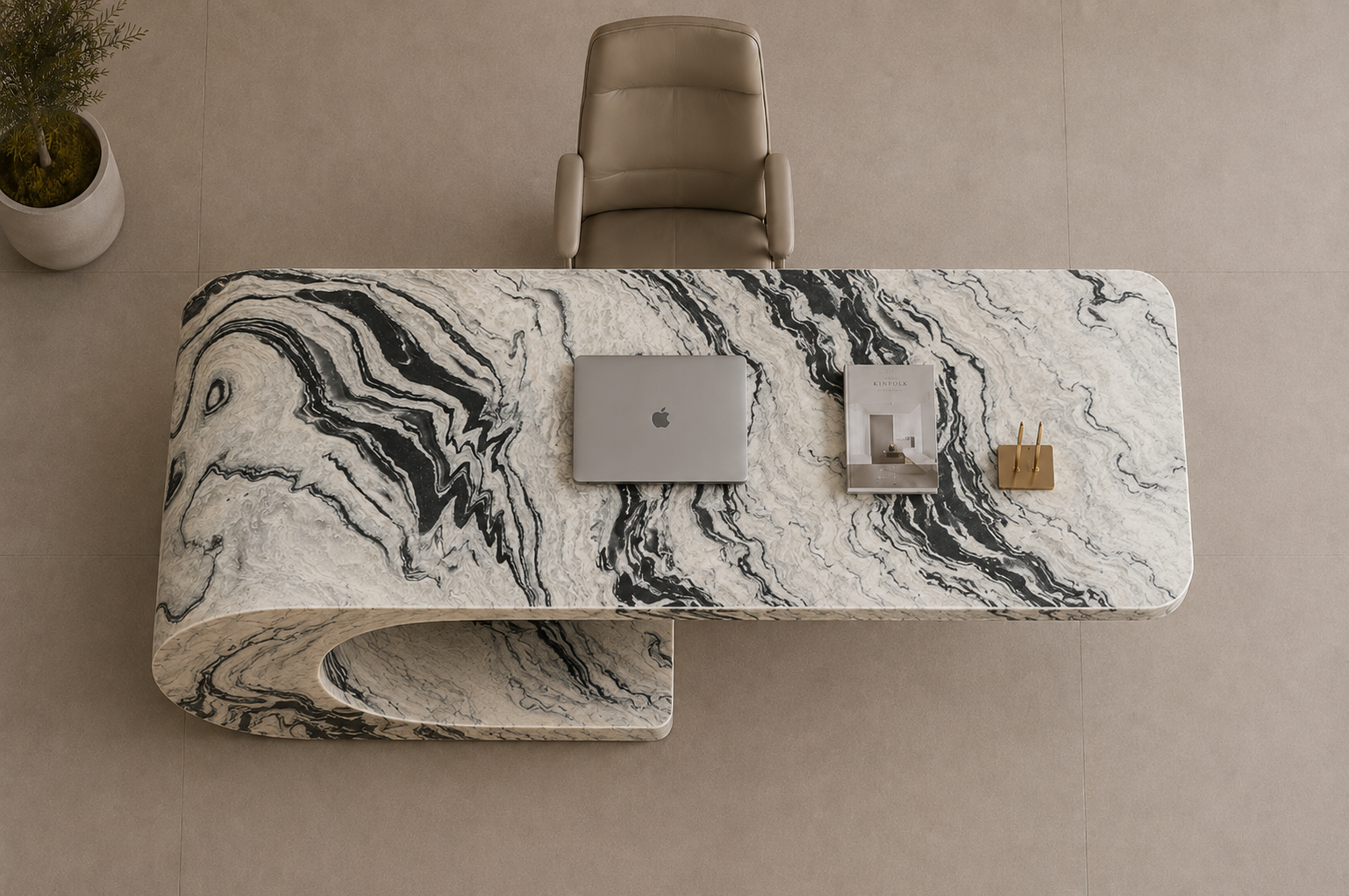 Cantilever Loop Desk - View 2