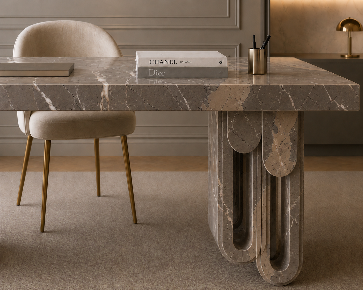 Aureline Sculptural Desk - View 3