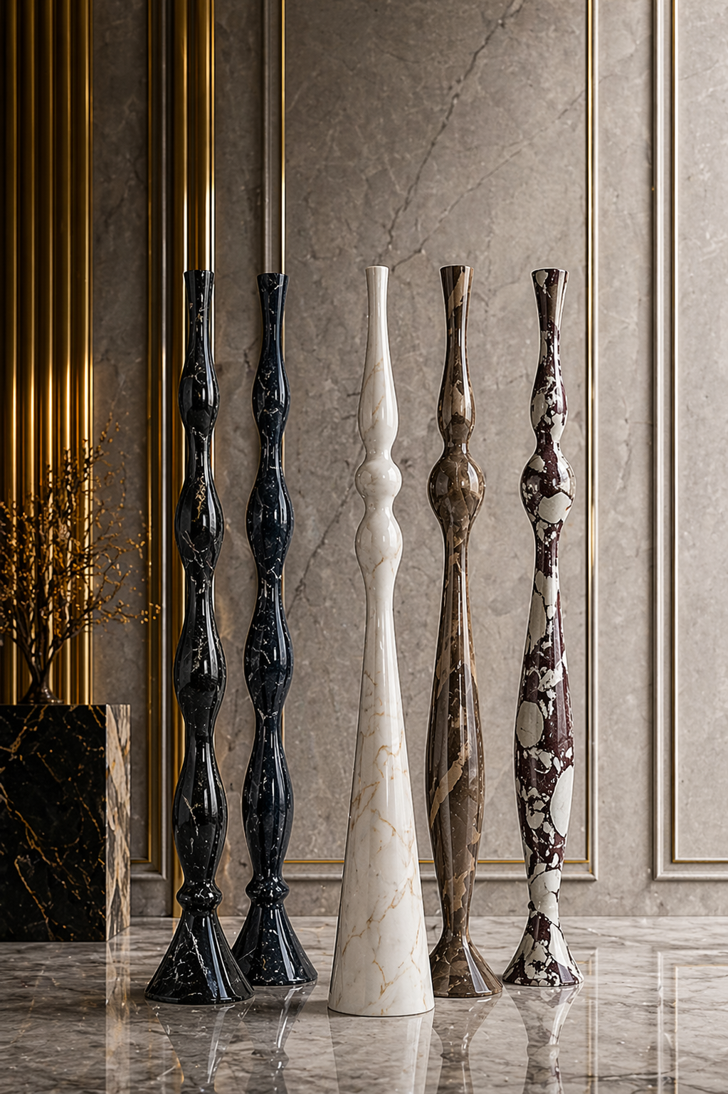Ivory Spire Sculpture Set - View 4
