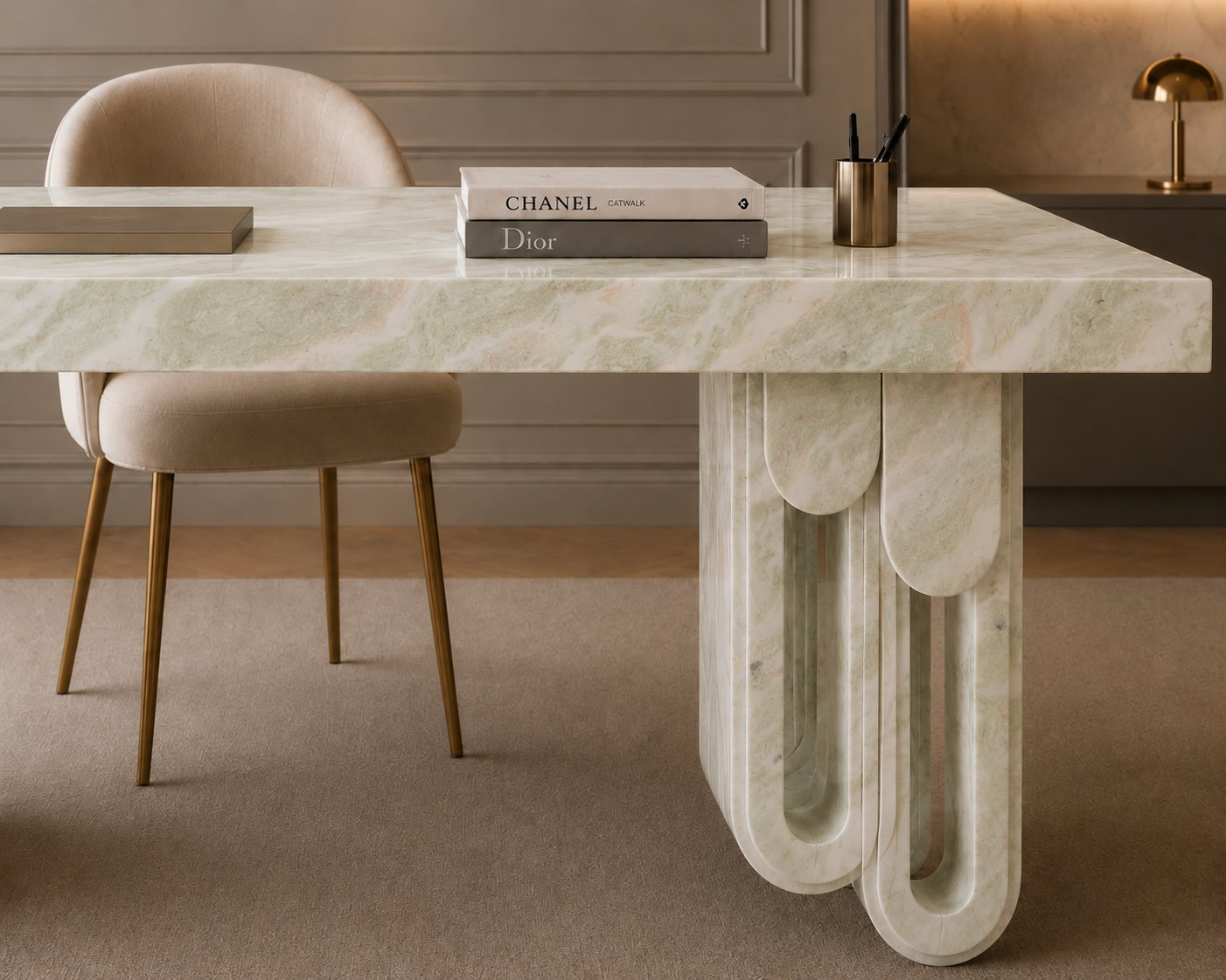 Aureline Sculptural Desk - View 3