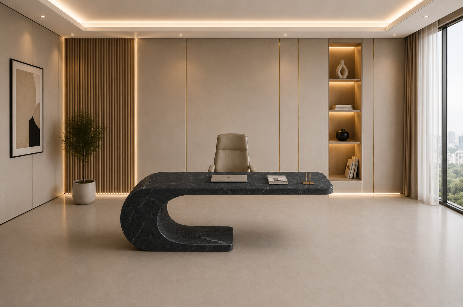 Cantilever Loop Desk - View 1
