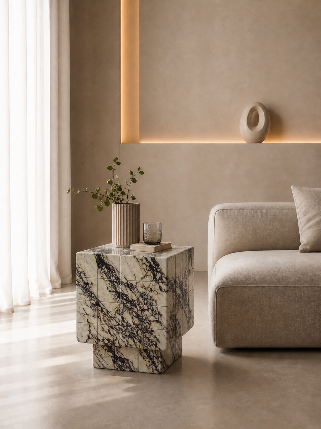 Cubrixa Side Table - View 3