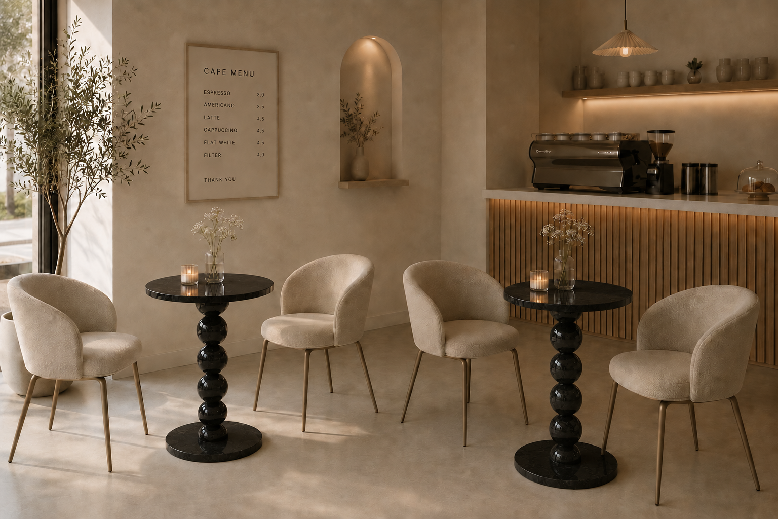 Sphere Column Bistro Table - View 2