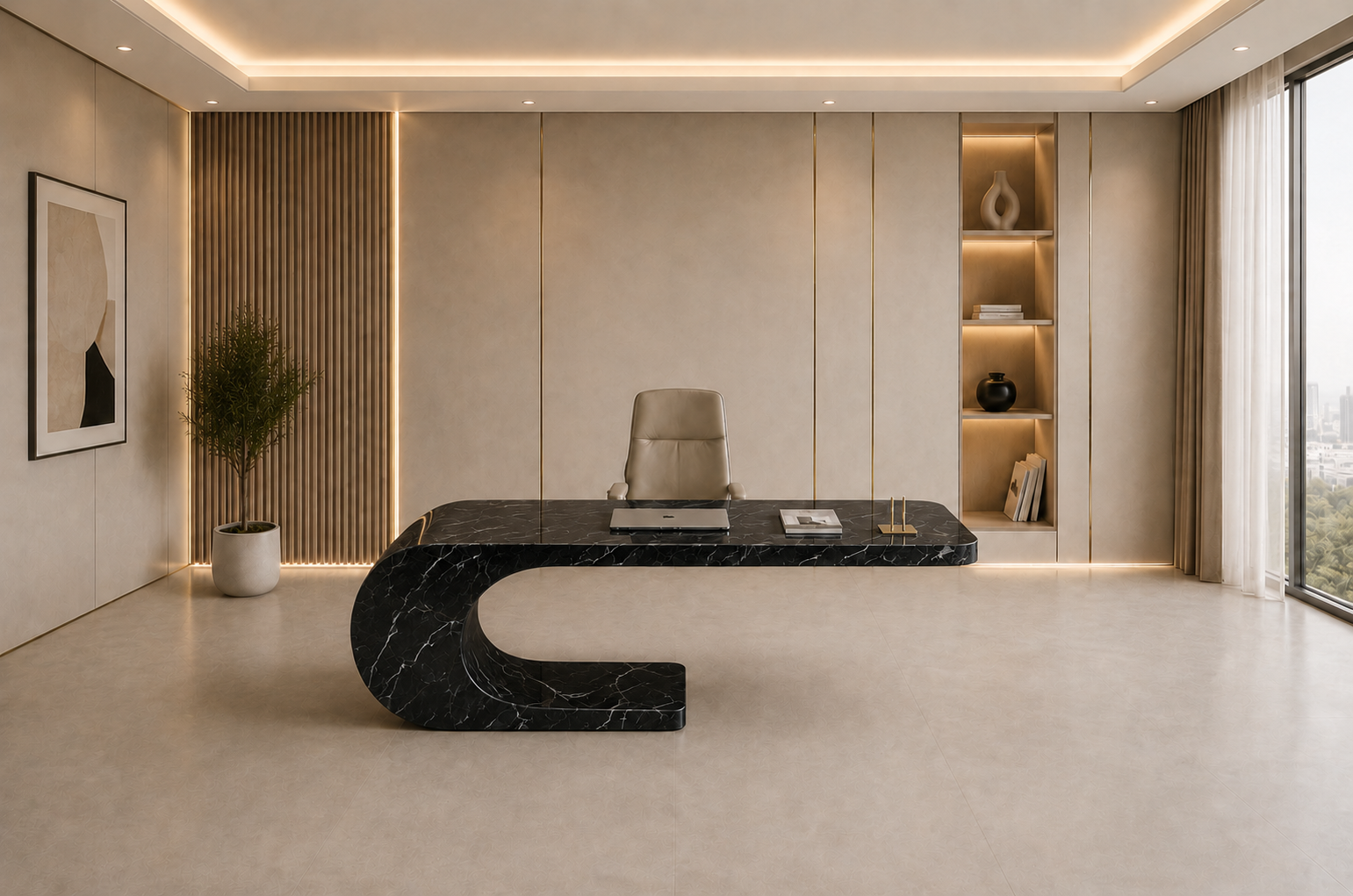 Cantilever Loop Desk - View 1
