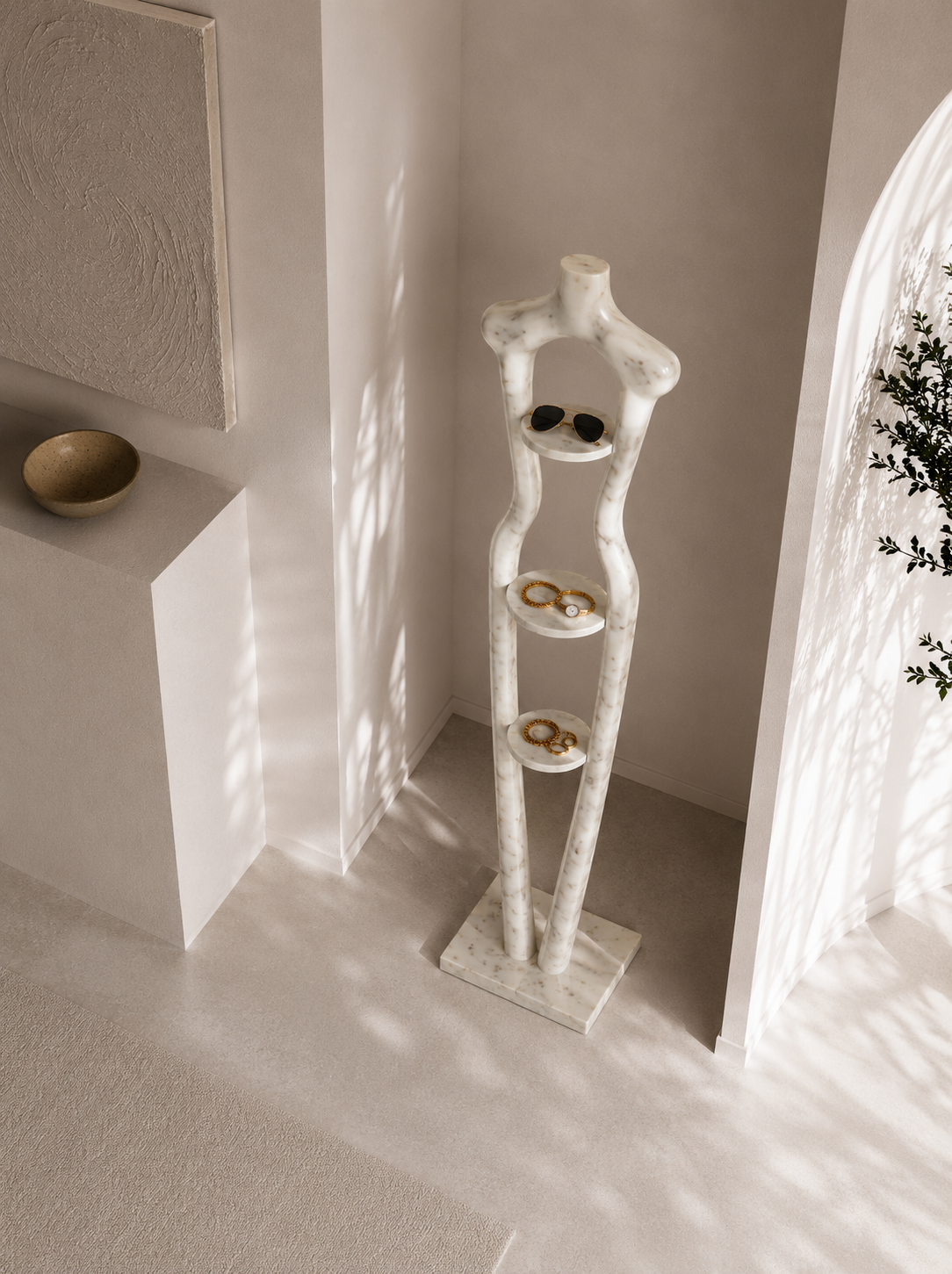 Silhouette Luxe Shelf - Oro Bansarino