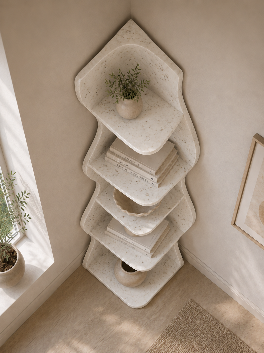 Velora Flow Shelf - Oro Bansarino