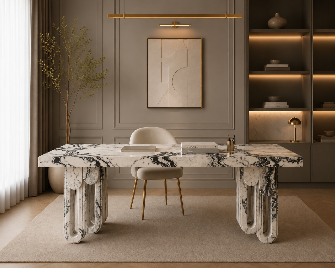 Aureline Sculptural Desk
