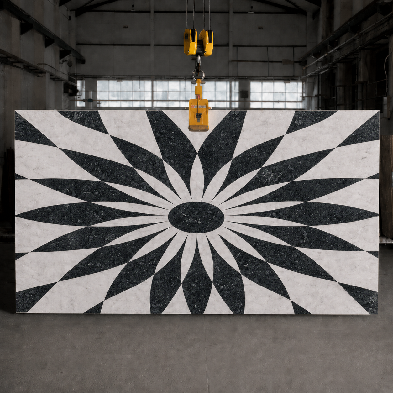 inlay glacier silk - black valerio