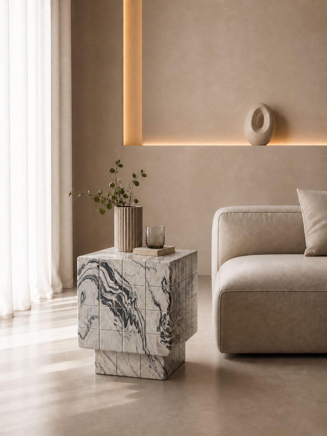 Cubrixa Side Table - View 3