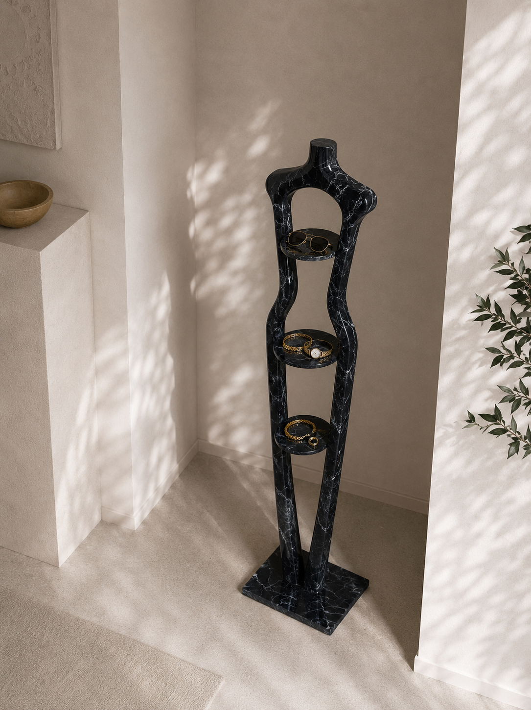 Silhouette Luxe Shelf - Nero Imperia