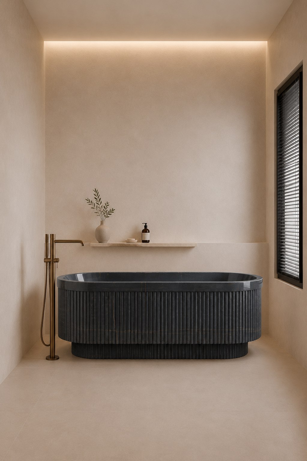 Terra Fluted Bath - Marquino Classico