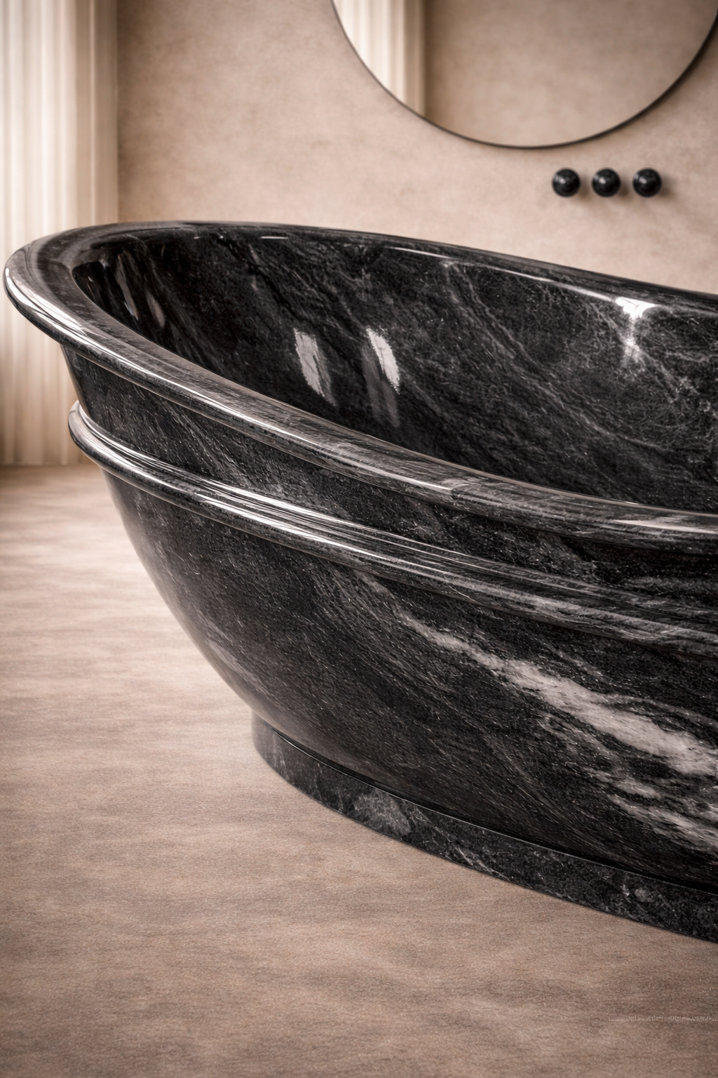 Terra Flame Stone Tub - View 3
